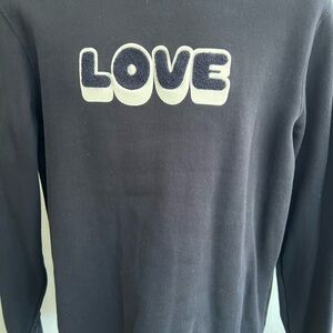 Men's Sandro Paris Black Love Sweatshirt